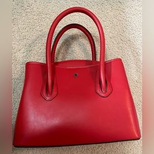 Red purse handbag